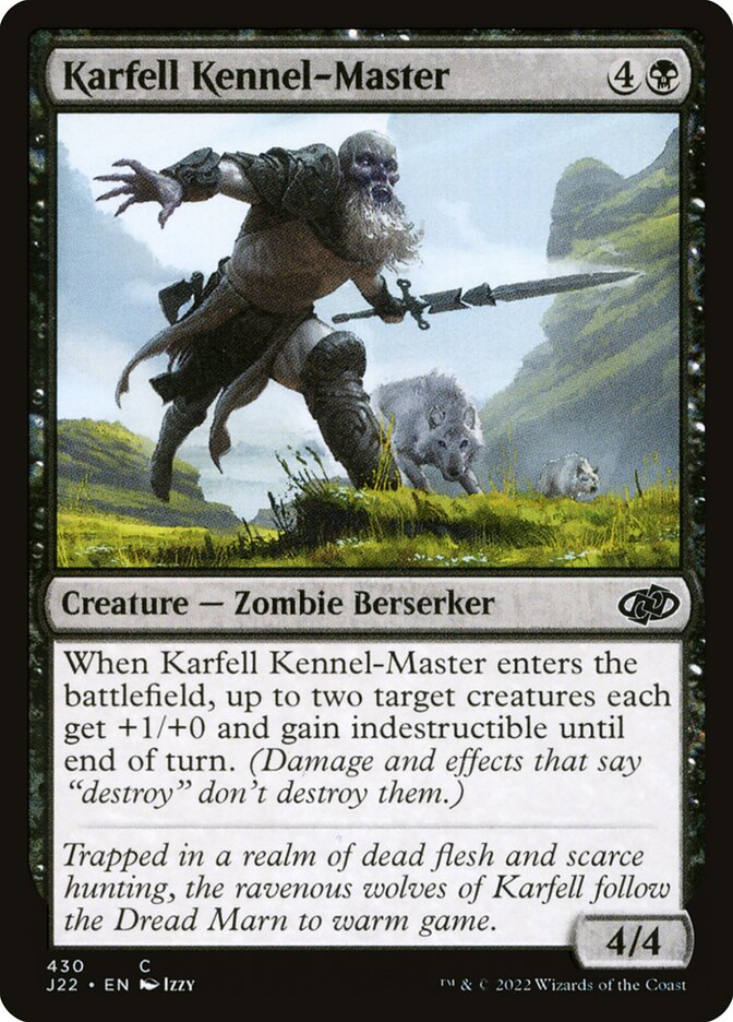 Karfell Kennel-Master card front