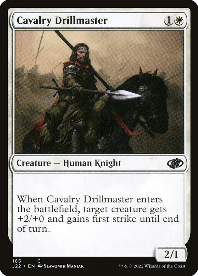 Cavalry Drillmaster card front