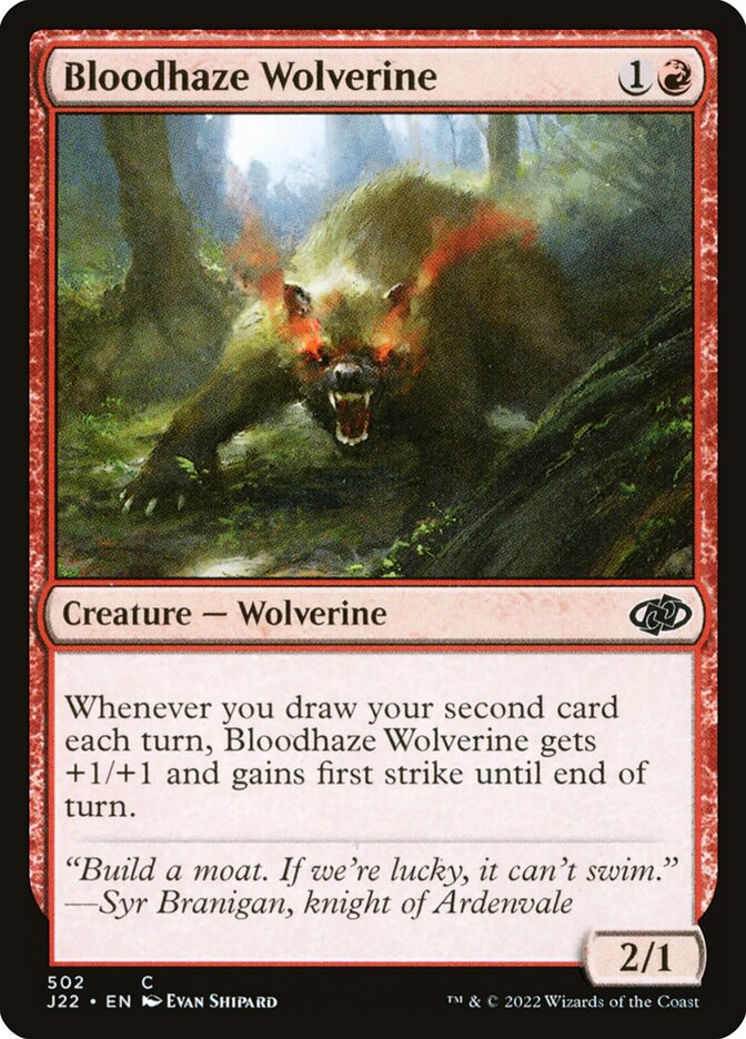 Bloodhaze Wolverine card front