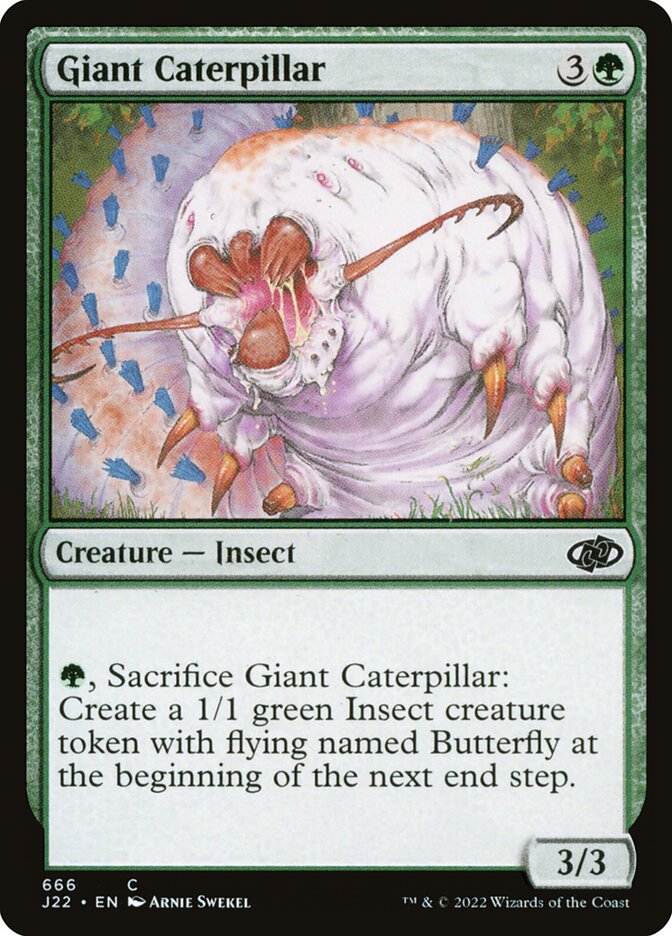 Giant Caterpillar card front