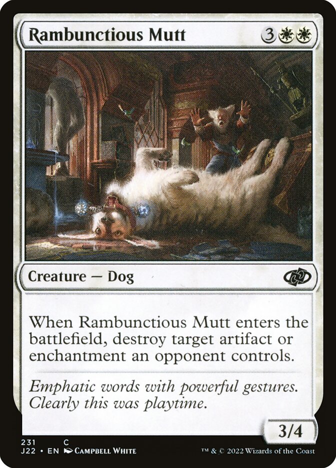Rambunctious Mutt card front