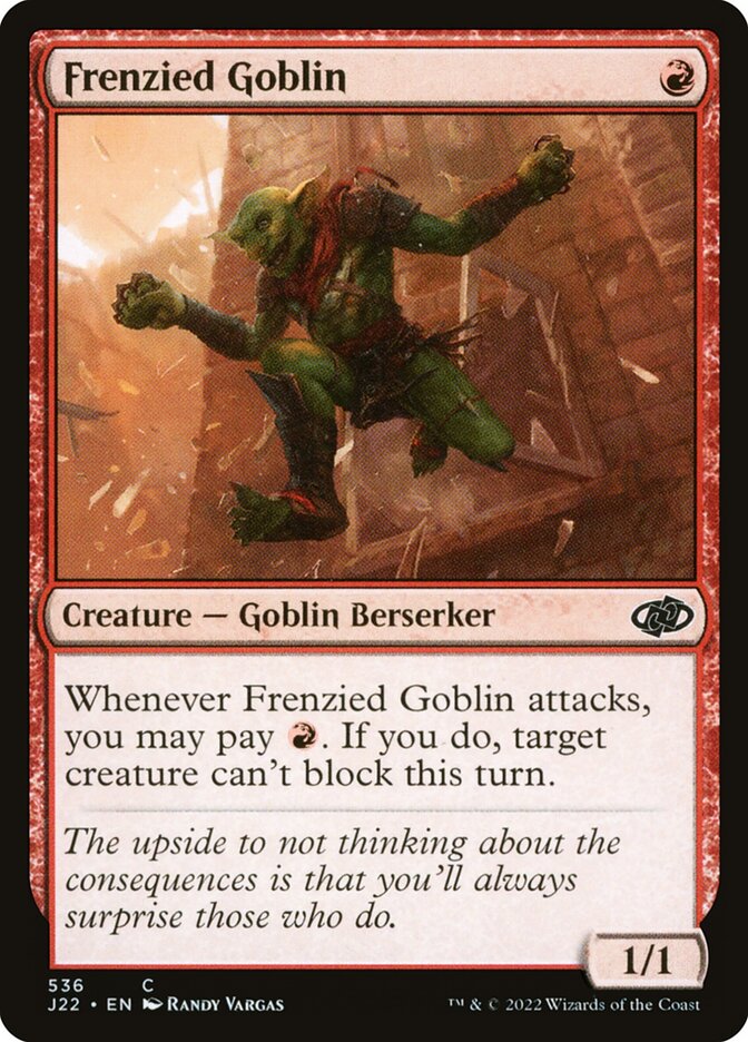 Frenzied Goblin card front