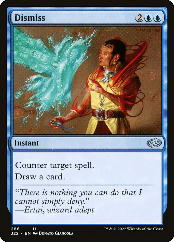 Dismiss card front