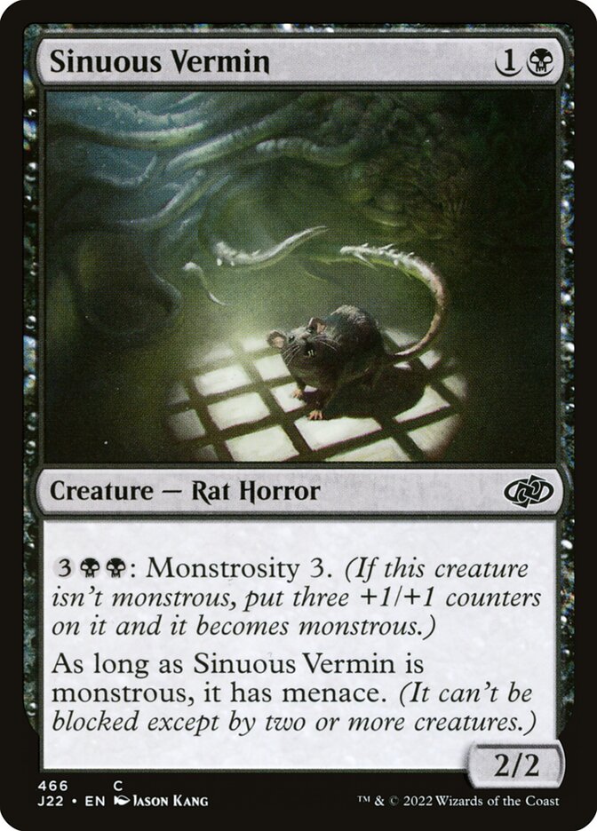 Sinuous Vermin card front
