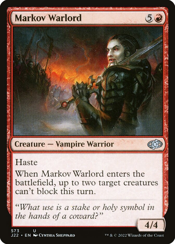 Markov Warlord card front