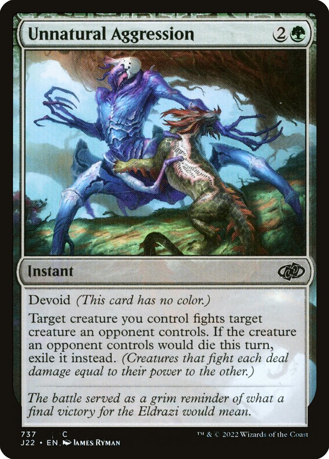Unnatural Aggression card front