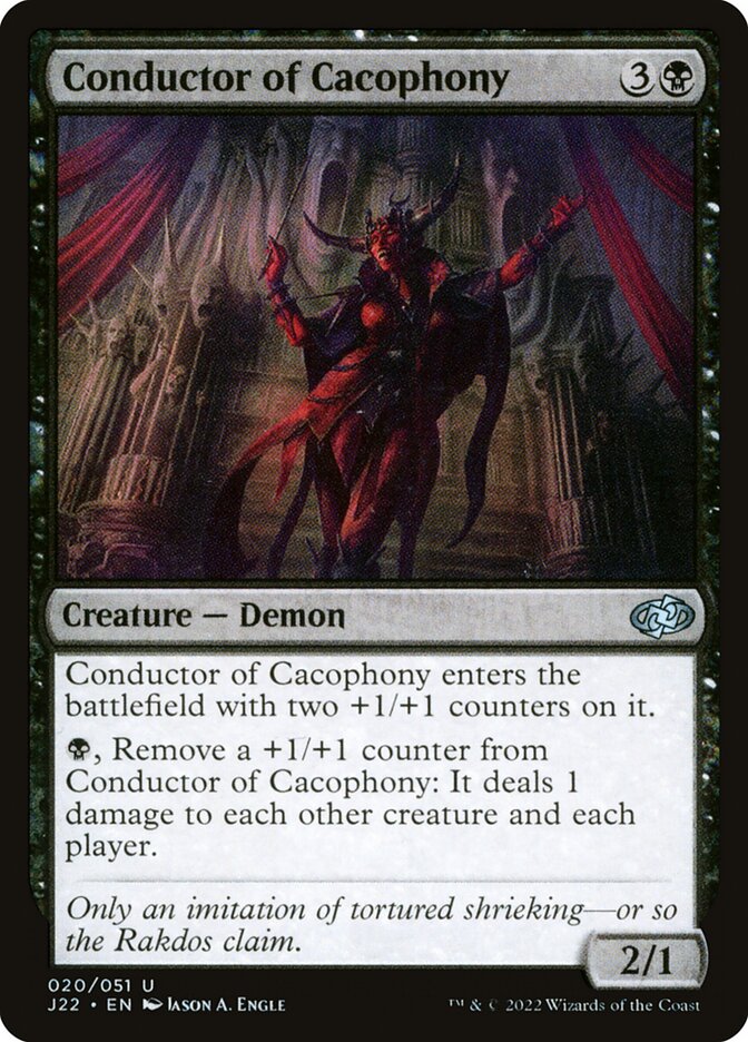 Conductor of Cacophony card front