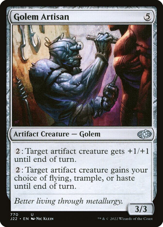 Golem Artisan card front