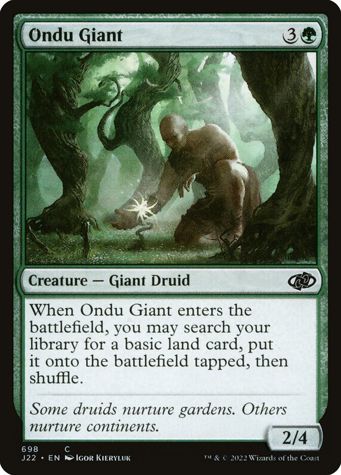 Ondu Giant card front