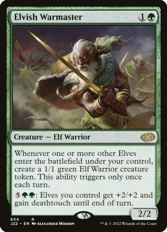 Elvish Warmaster card front