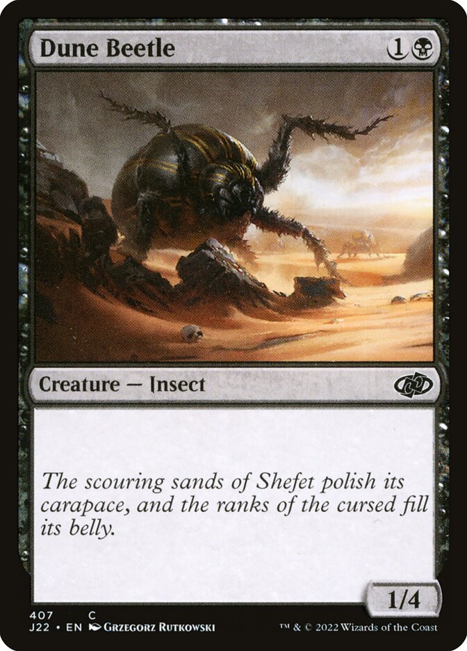 Dune Beetle card front