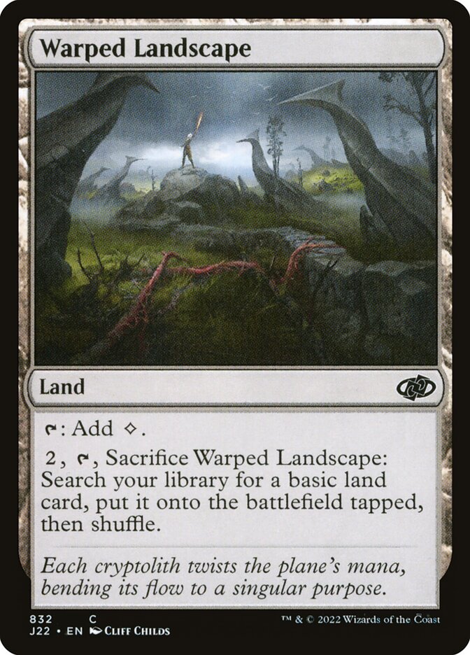 Warped Landscape card front