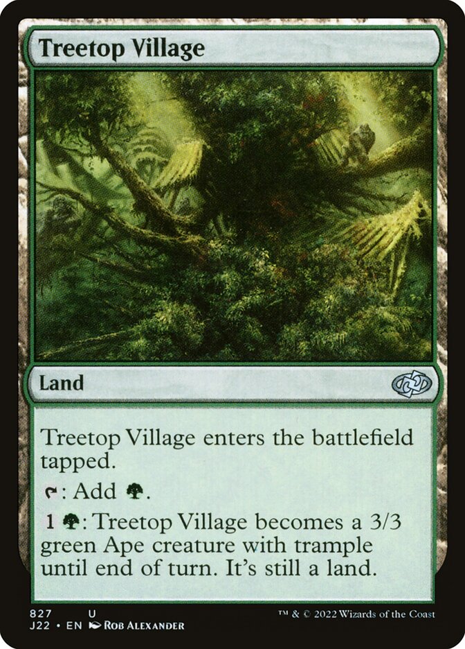 Treetop Village card front