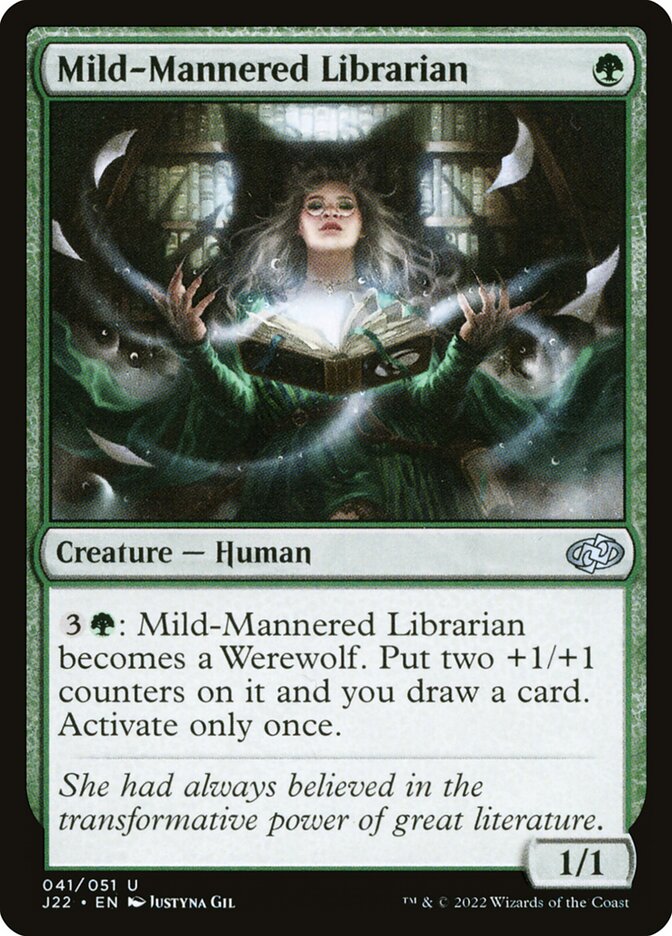 Mild-Mannered Librarian card front