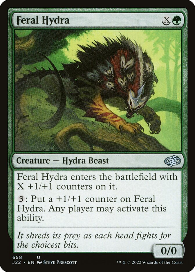Feral Hydra card front