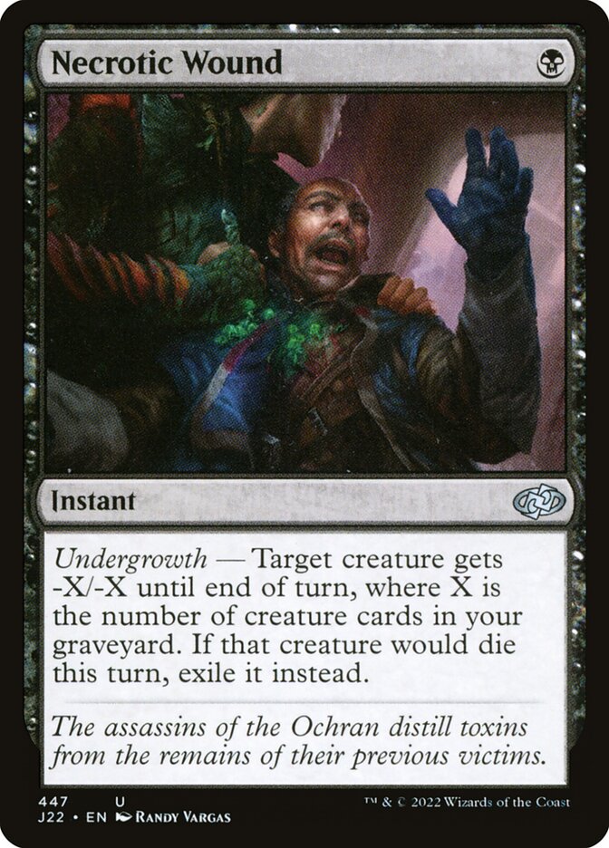 Necrotic Wound card front