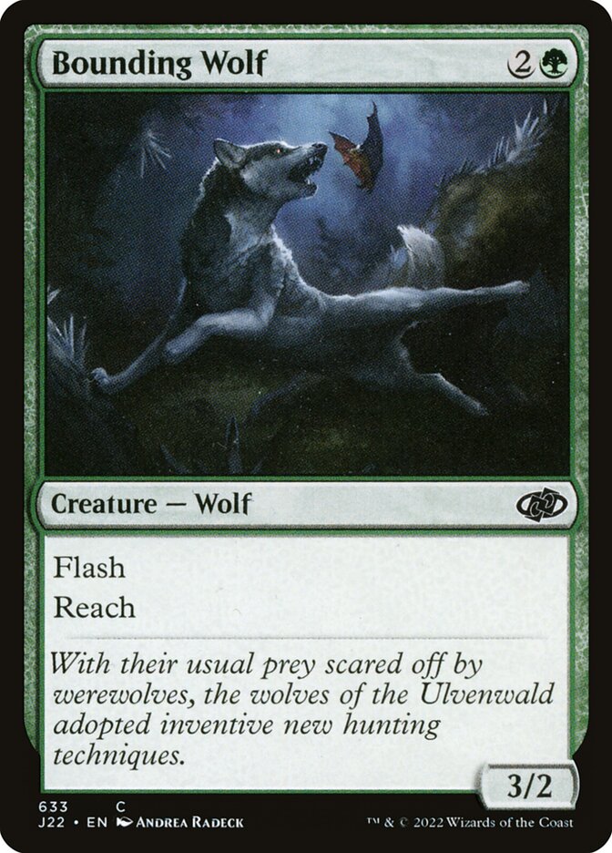 Bounding Wolf card front