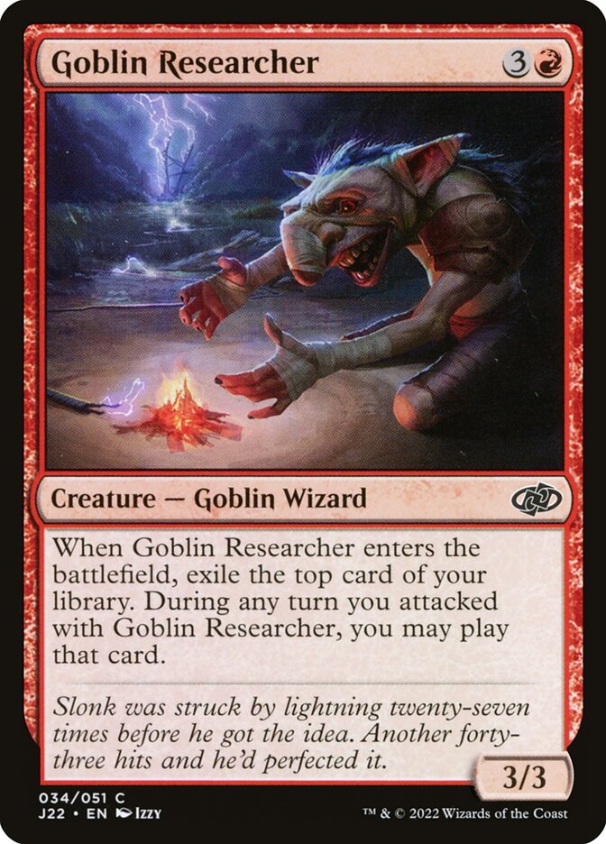 Goblin Researcher card front