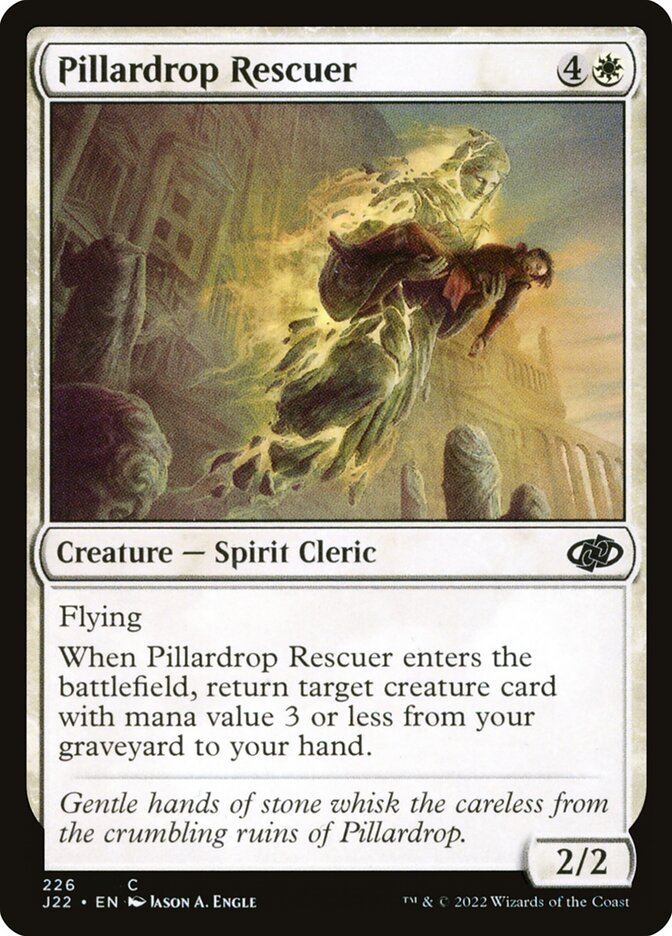 Pillardrop Rescuer card front