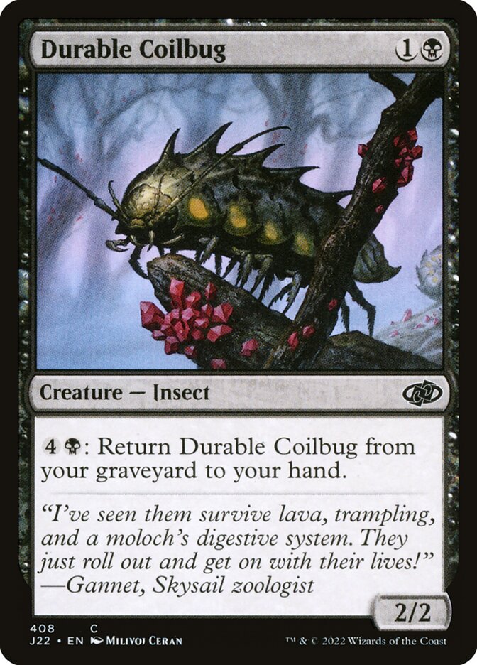 Durable Coilbug card front