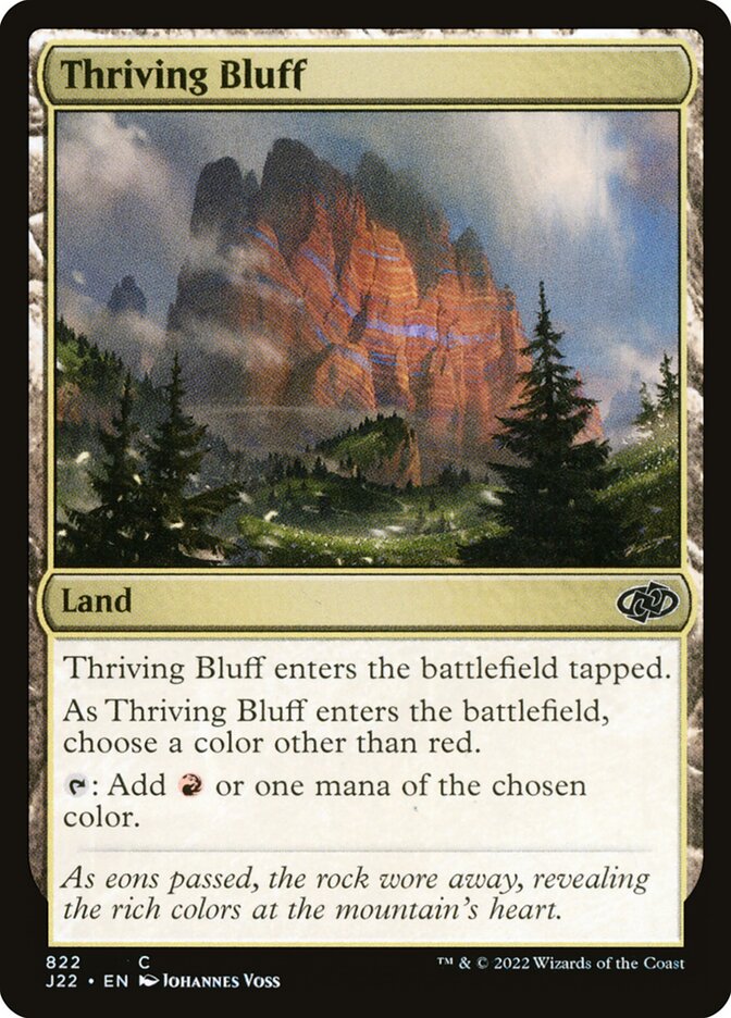 Thriving Bluff card front