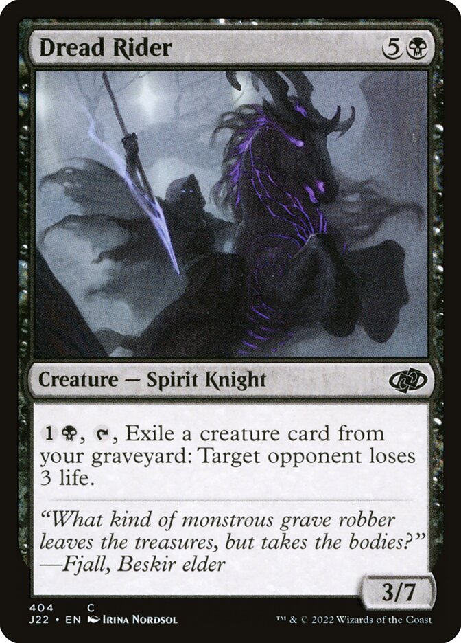 Dread Rider card front
