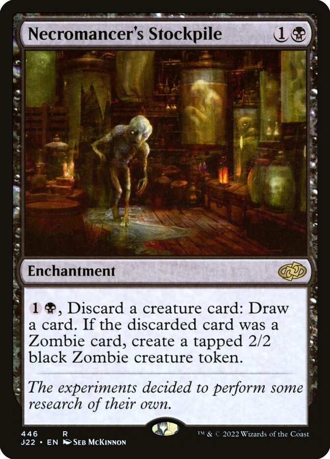 Necromancer's Stockpile card front