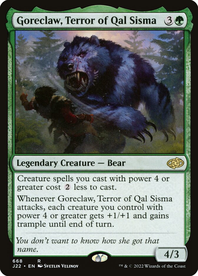 Goreclaw, Terror of Qal Sisma card front