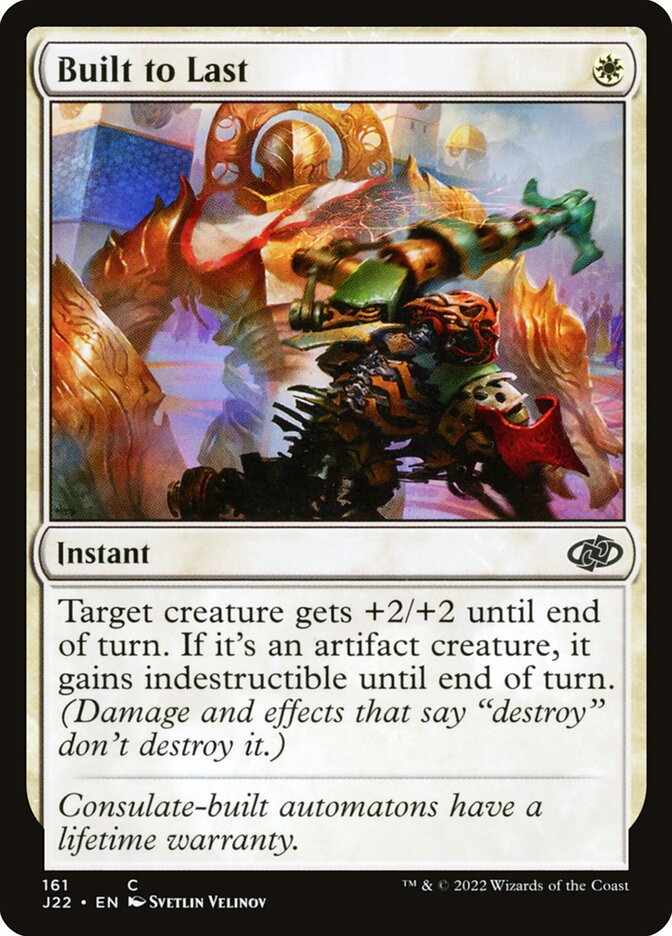 Built to Last card front
