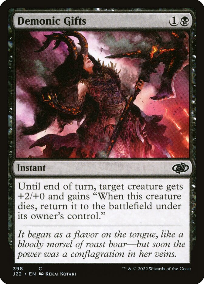 Demonic Gifts card front