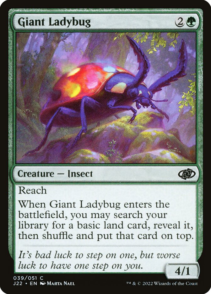 Giant Ladybug card front