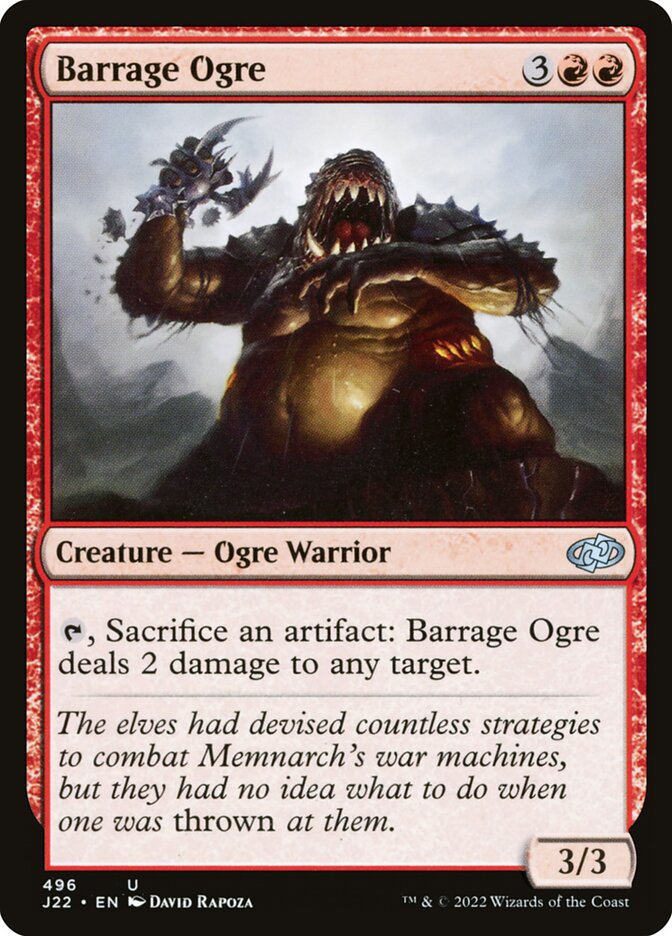 Barrage Ogre card front