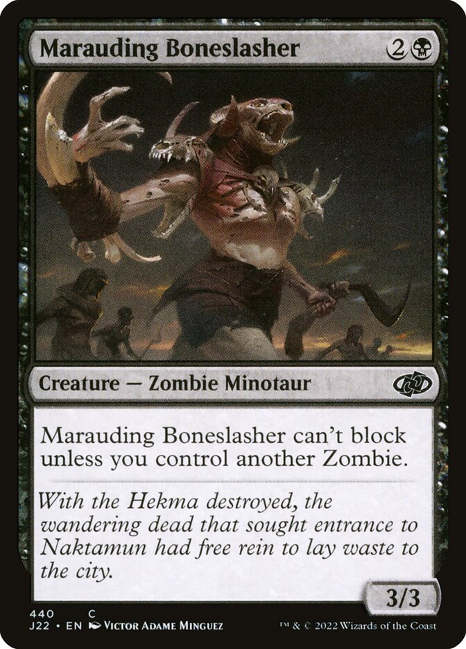 Marauding Boneslasher card front