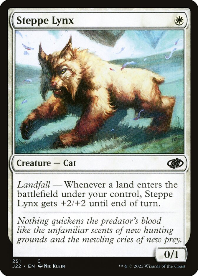 Steppe Lynx card front