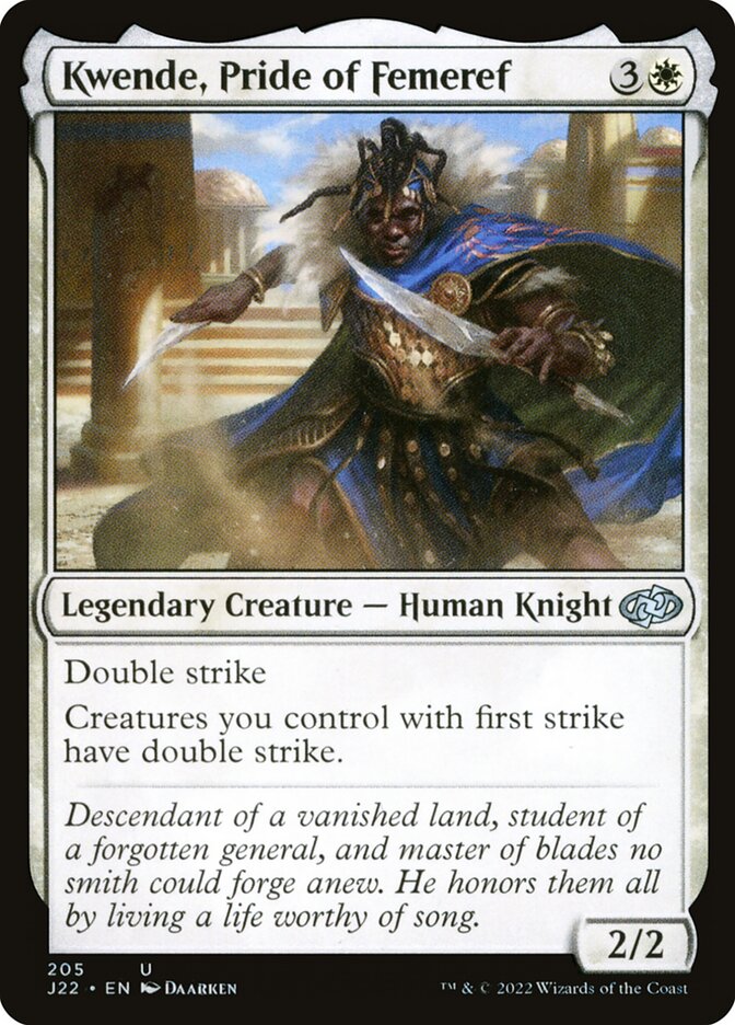 Kwende, Pride of Femeref card front