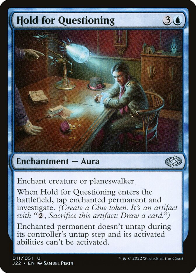 Hold for Questioning card front