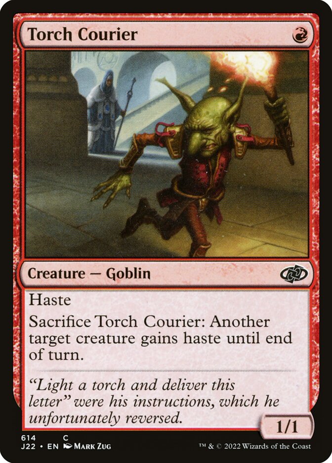 Torch Courier card front