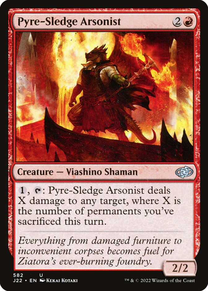 Pyre-Sledge Arsonist card front