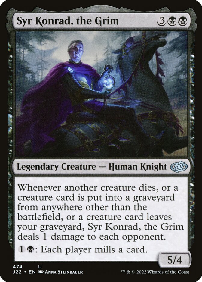 Syr Konrad, the Grim card front