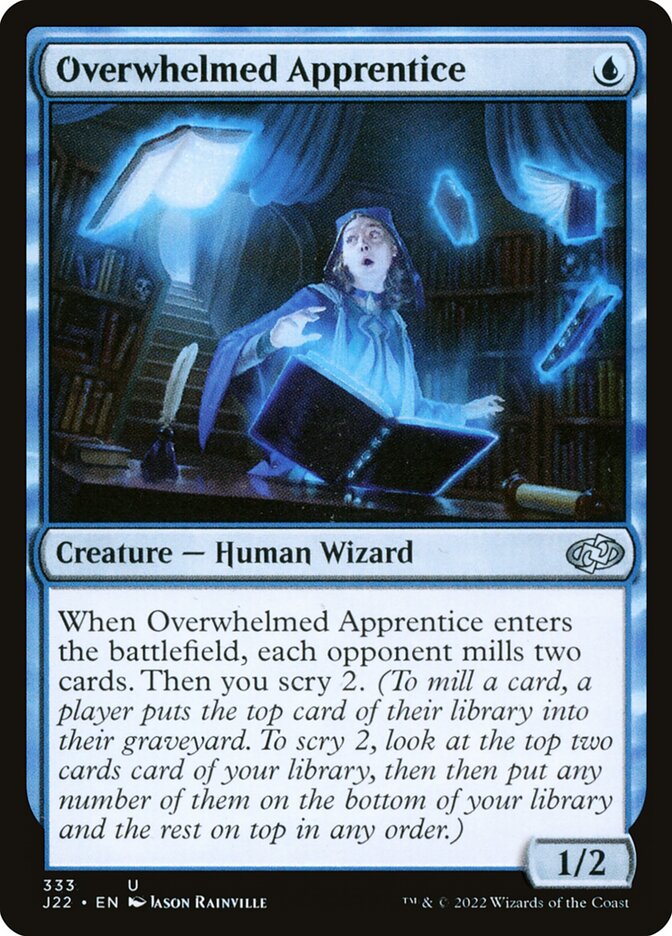 Overwhelmed Apprentice card front