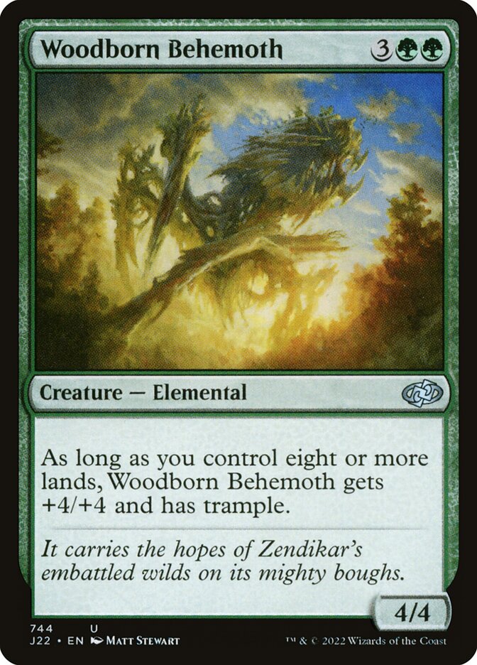 Woodborn Behemoth card front