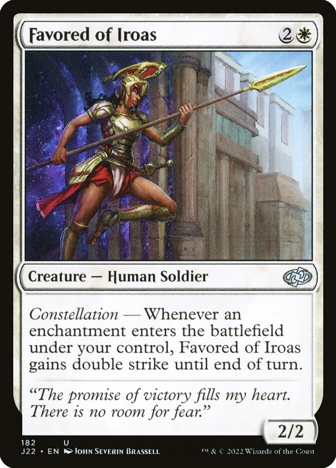 Favored of Iroas card front