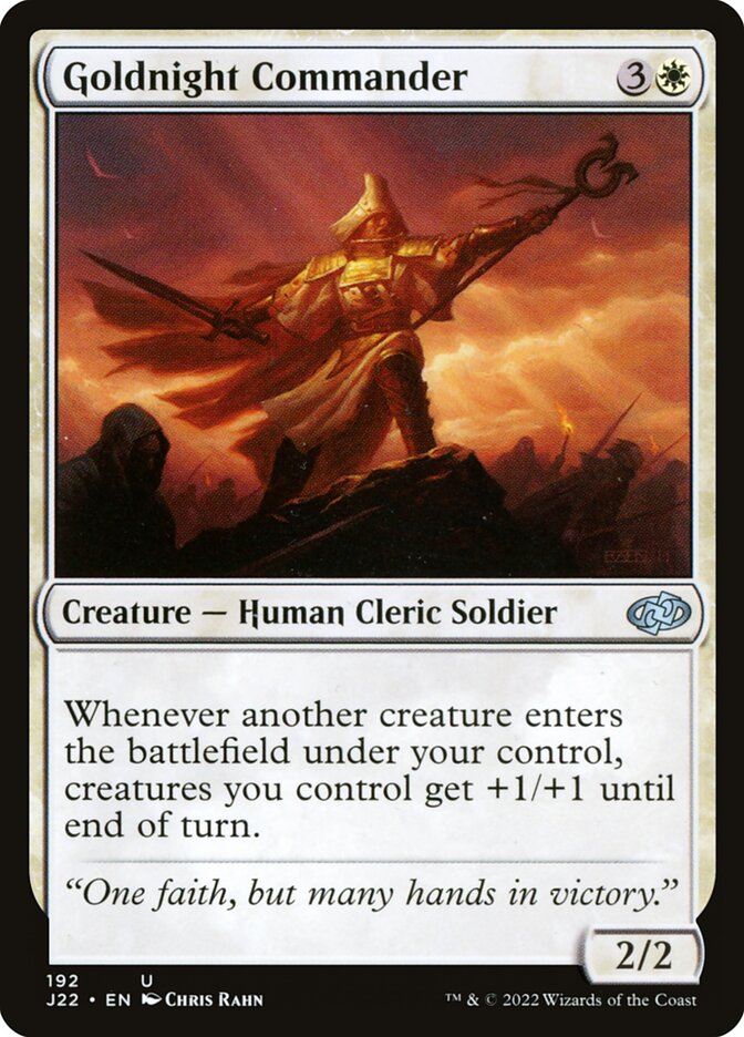 Goldnight Commander card front