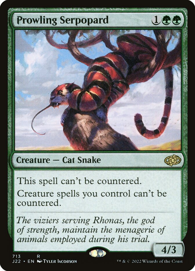Prowling Serpopard card front
