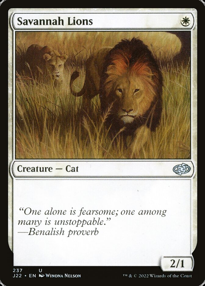 Savannah Lions card front