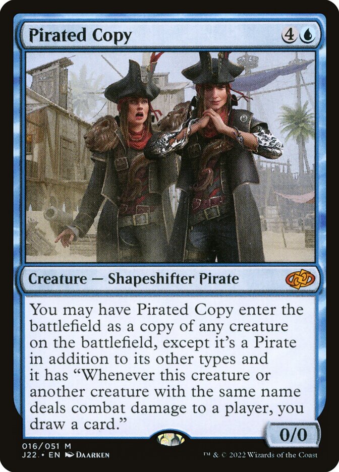 Pirated Copy card front