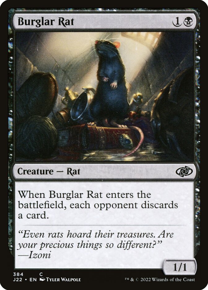 Burglar Rat card front