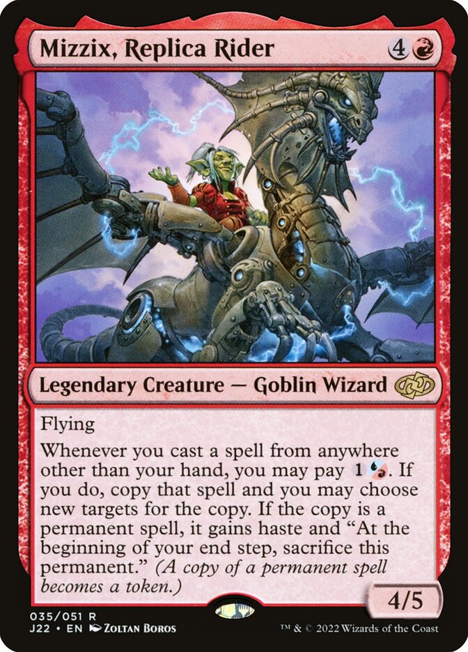 Mizzix, Replica Rider card front
