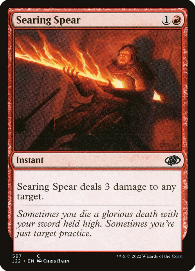 Searing Spear card front