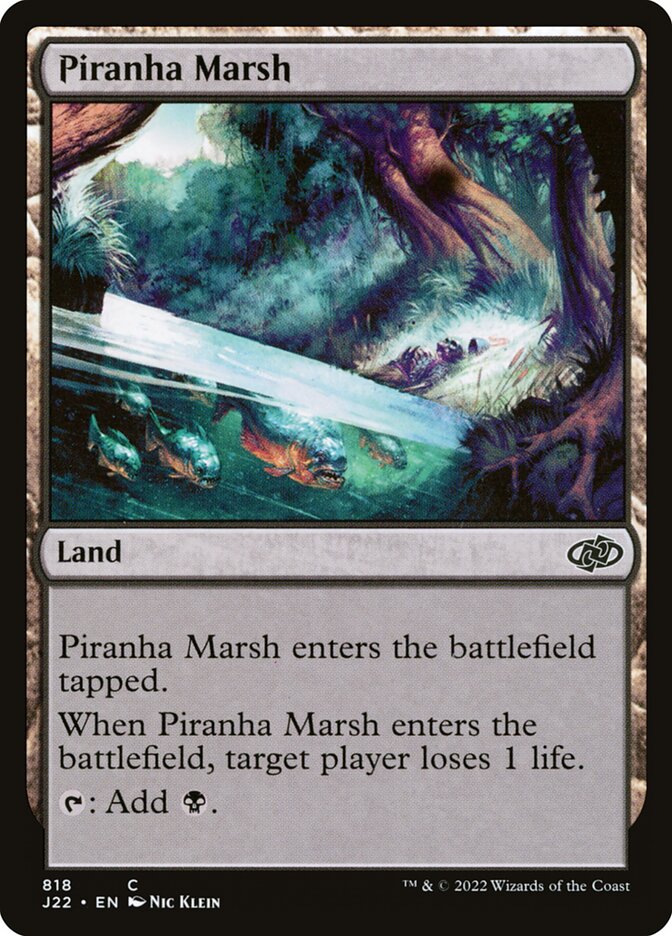 Piranha Marsh card front